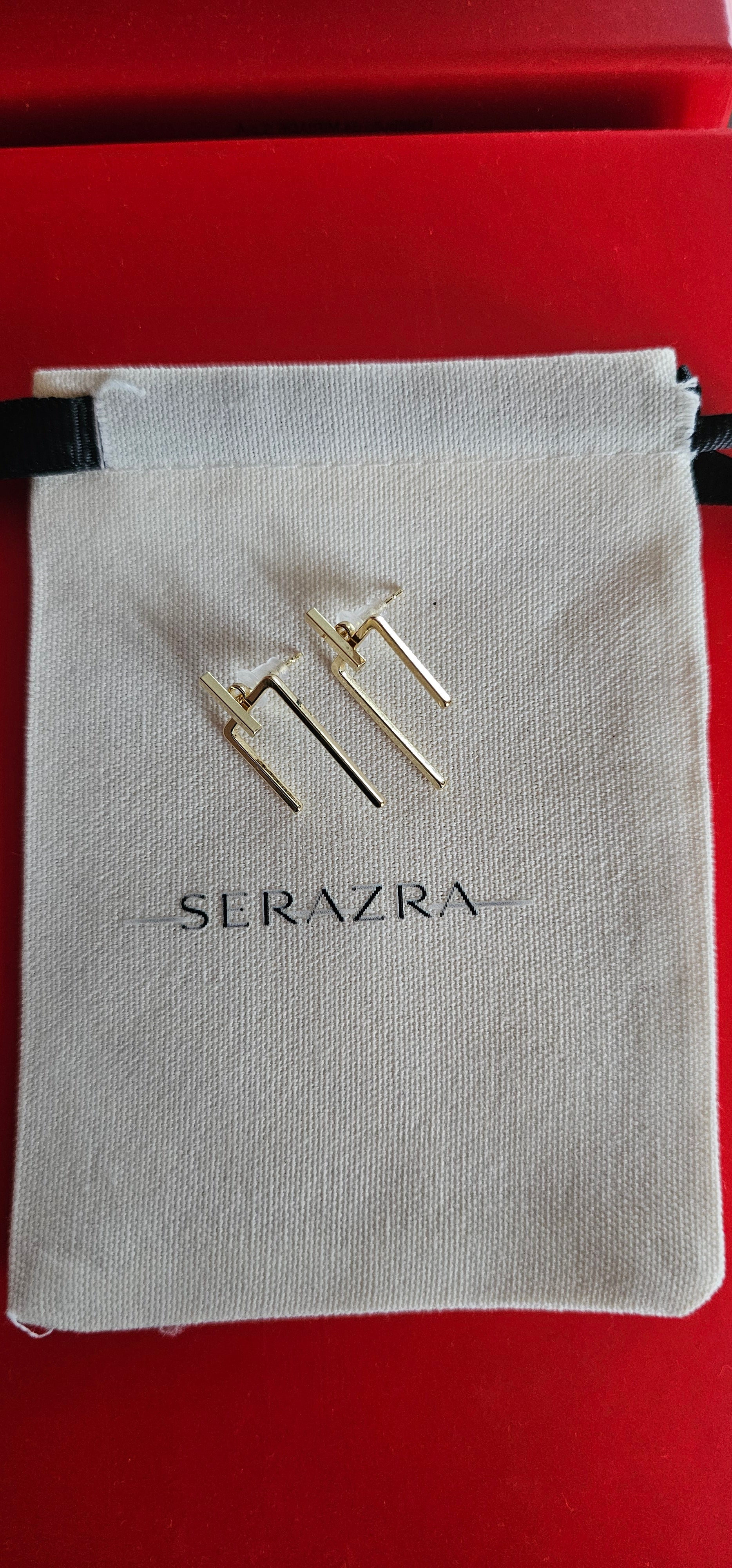 Modern Gold-Tone Minimal Stud Earrings
